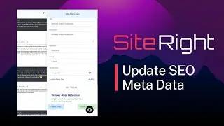 How to Update SEO Meta Data in SiteRight