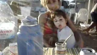 Mate y Mati en la playa