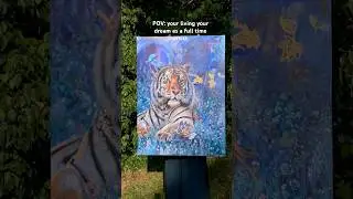 &ldquo;After The Rain&rdquo; original oil painting is sold #tiger #art #oilpainting #originalart #artreveal
