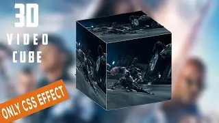 3D Video Cube Using Only Html And CSS