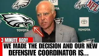 😱🚨URGENT! BIG SURPRISE NEW COORDINATOR DEFENSIVE FINALLY REVEALED PHILADELPHIA EAGLES NEWS TODAY NFL