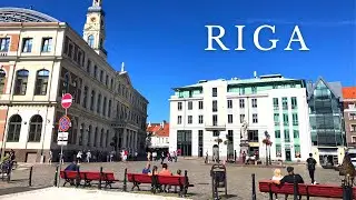 Beautiful Winter Walk in Riga's Old Town 🇱🇻 Latvia 4K Relaxing Travel