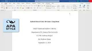 APA 7th Edition: Page Setup, Title Page, Paragraph Indent and Spacing, Block Quotation | Tech Basics
