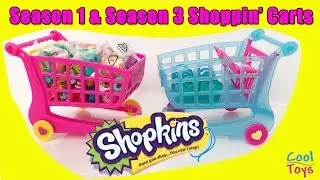 Shopkins Season 1 & Season 3 Large Shopping Cart + 4 Exclusive Shopkins by CoolToys