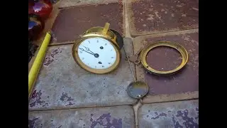 Old Vintage Antique  French Movement For Mantel Clock For Spare To Repair