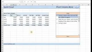 Pivot Column Move - Quick