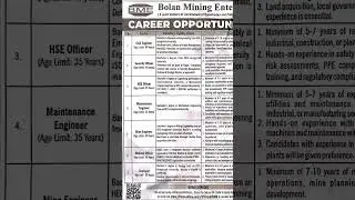 Bolan Mining Jobs&hellip; #jobs #learnwithasghar #marrivlog #viraljobs #jobsearch #jobsearch #trendingjobs