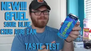 NEW! Sour Blue Chug Rug GFuel Can (Taste Test)