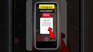 Your account is no longer eligible for Live instagram 2025 | Instagram live problem | #instagram