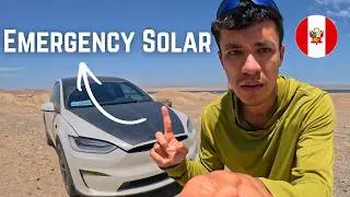 У меня Tesla разряжена до 0% заряда батареи в отдаленном районе Перу.