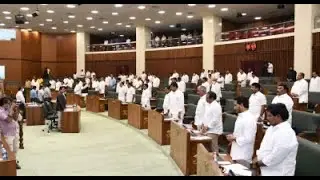 12 TDP MLAs, Rebel YSRCP Legislator Suspended From Andhra Assembly | Andhrapradesh  #MLAs  #YSRCP