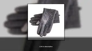 Men's 100% Real Leather Winter Warm Classical Woven Design Lambskin Goatskin Classical Driving