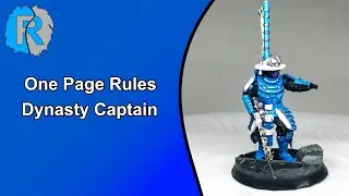 Painting: Dynasty Captain - One Page Rules - Eternal Dynasty, improving on speed painting.