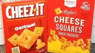 Market Pantry vs Cheez-It: Cheese Cracker Blind Taste Test