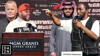 Floyd Mayweather STUNS Crawford at Heated Press Conference