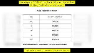 Nepoagym Goal Cross Back Women Sport Bras Buttery Soft Medium Support Yoga Bra