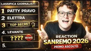 [FEDEZ E MASINI 15ESIMI?] REAGISCO ALLA CLASSIFICA DI SANREMO 2026 DEI GIORNALISTI AL PRIMO ASCOLTO