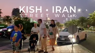 KISH ISLAND 2022 Downtown Street Walk 💛💯🏝️ Paradise on Earth &bull; People, Streets & Cars | KishWalk