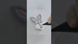 Easter Bunny Cookie #howtodecoratecookies