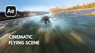 Cinematic 3D Flying Scene with Sonic Boom Effect | After Effects VFX Tutorial