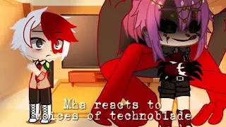 MHA reacts to voices of technoblade