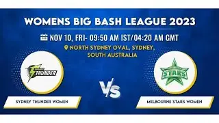 WBBL Live | Melbourne Stars Women vs Sydney thunder Women Live | MLSW vs SYTW Live T20 Match