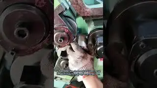 Three axis iron bar knurling and thread rolling machine #machine #threadrolling #thread #factory