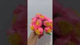 tutorial cek vidio #diyflower #kerajinantangan #hiasanrumah #howtomakeflower