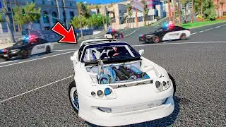 Supra TUNNEADO corre de policia DOMINICANA | GTA 5 ROLEPLAY