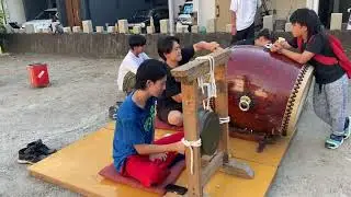 野里住吉神社　中神車　練習