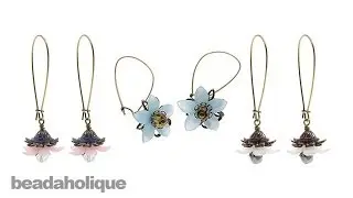 Instructions for Making the Floral Drop Lucite Earring Kit