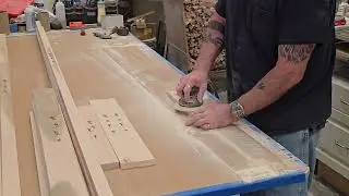 Sanding. Final prep for lacquer. 