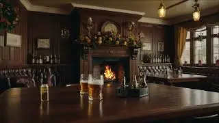 Cozy Pub - 3+ Hrs of UK Pub Ambience, Crackling Fireplace, & Traditional Music