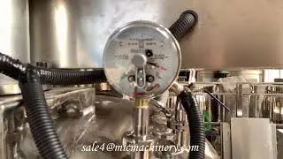 Vacuum Toothpaste Making Machine Cosmetic Cream Mixing Machine Vacuum Effect Shown