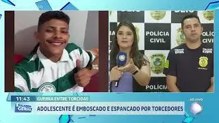 Adolescente &eacute; emboscado e espancado por torcedores
