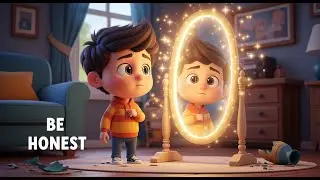 Ayaan and the Truth Mirror 🪞✨ | Honesty Moral Story for Kids | ToonWhizd Kids