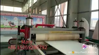 PP hollow sheet building templates making production line construction board making machine