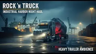 Industrial Harbor Night Haul &ndash; Heavy Trailer Ambience 🚢🚛