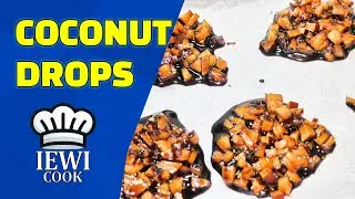 Easy Coconut Drops Recipe | Caramel Coconut Candy | How To Make Caramel | IEWICOOK