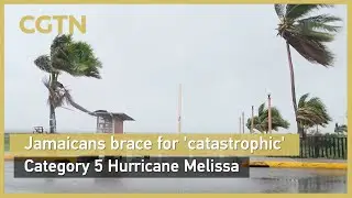 View of Kingston, Jamaica as Hurricane Melissa approaches