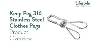 Keep Peg 316 Stainless Steel Clothes Pegs Product Overview - Lifestyle Clotheslines