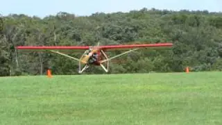 Curtiss Robin Checking out of  the 2010 AAA/APM Flyin at Blakesburg Iowa