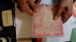 Embossing with Acrylic Paint