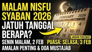 MALAM NISFU SYABAN 2026 JATUH PADA TANGGAL? Amalan Nisfu Syaban - Puasa Nisfu Syaban 2026 / 1447 H