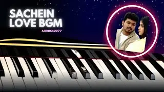 Kanmoodi thirakumbothu BGM - Piano cover with notes || Sachein || DSP || ARRockzz77