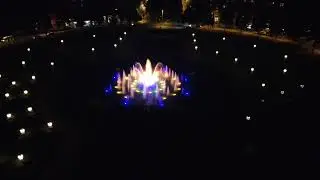 Mannheim city Germany at night ....🇩🇪Drone view DIJI mini4k