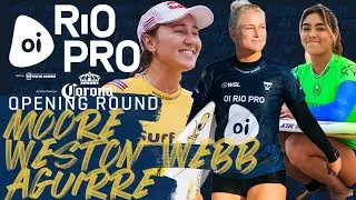 Carissa Moore, Tatiana Weston-Webb, Sol Aguirre | Oi Rio Pro - Opening Round Heat Replay