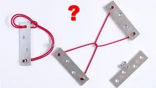 2 Simple Pocket Size Puzzles - How to Make and Solve - Paracord/Hex Nut/Connector Plate Version