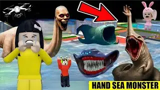 Yuta Mio & Baby Bells90 Panik Lihat HAND SEA MONSTER, GIGAS BLOOP DAN EL GRAN MAJA 😱 | ROBLOX