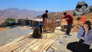 💪🪵 Another step towards completion; installing Ali's Ivan ceiling pallets in collaboration with Abu
